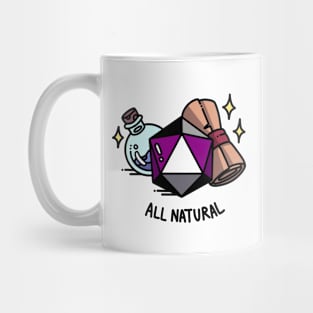 All Natural Asexual DnD D20 Mug